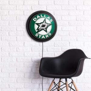 Dallas Stars: Officially Licensed NHL Round Slimline Illuminated Wall Sign 14" x 18" by Fathead