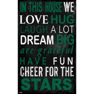 Dallas Stars 11" x 19" In This House Sign