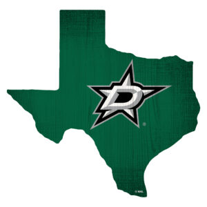 Dallas Stars 12" Logo State Sign