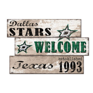 Dallas Stars 24" 3-Plank Welcome Sign