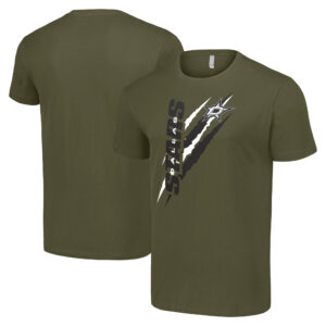 Men's Starter Olive Green Dallas Stars Color Scratch T-Shirt
