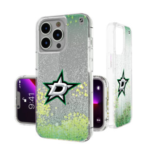 Dallas Stars Linen Logo iPhone Glitter Case